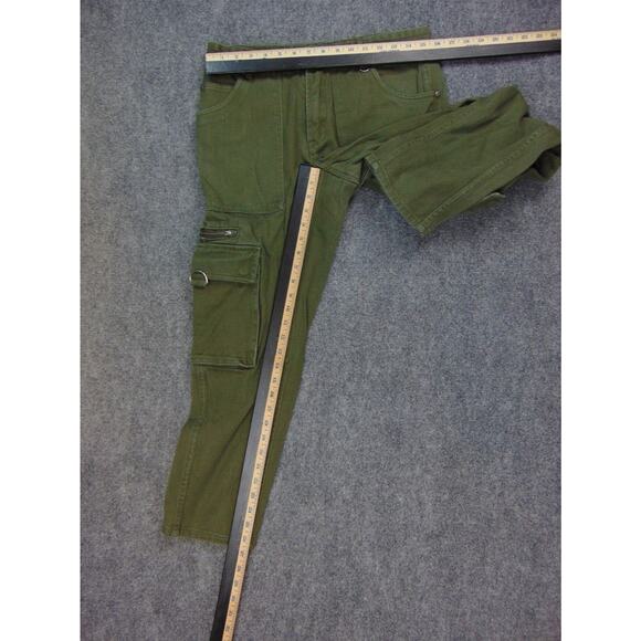 WES Cargo Pants Unisex 31x27 Green Pockets Sweden - Picture 6 of 13
